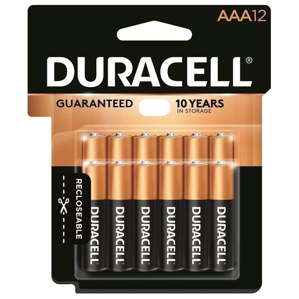 Duracell Battery, 15 V Battery, AAA Battery, Alkaline, Manganese Dioxide MN2400B12